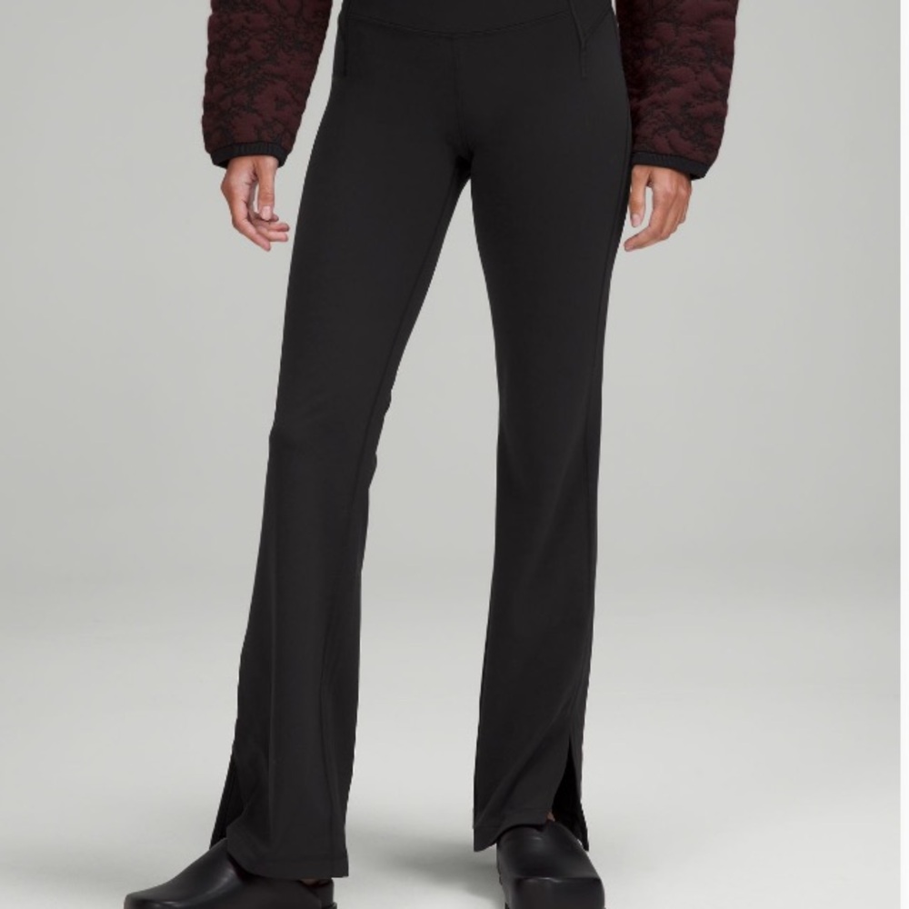 lululemon Groove Pant Split Hem in black